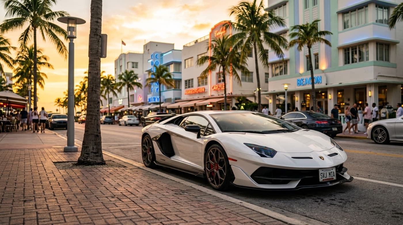 Best Driving Routes in Miami for Exotic Cars