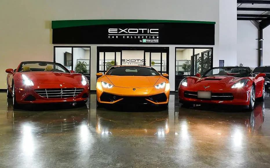 Exotic Car Collection by Enterprise Houston