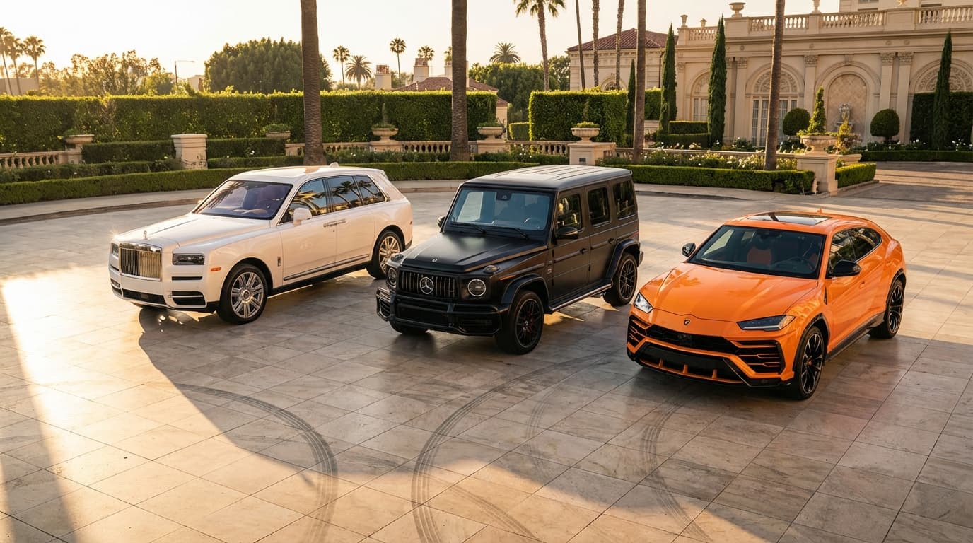 Urus vs Cullinan vs G 63 AMG: Luxury SUV Rentals Compared by Cost Urus vs Cullinan vs G 63 AMG: Luxury SUV Rentals Compared by Cost